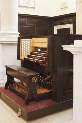 The organ at St Stephen
